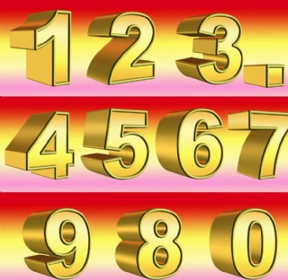 金属立体字1 9设计图片