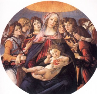 圆形圣母子图片